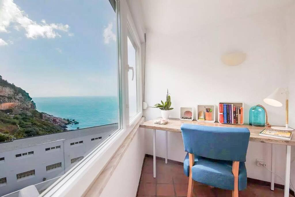 Estudio Vista Mar Com A/C E Acesso Privado A Praia Appartement Sesimbra Buitenkant foto